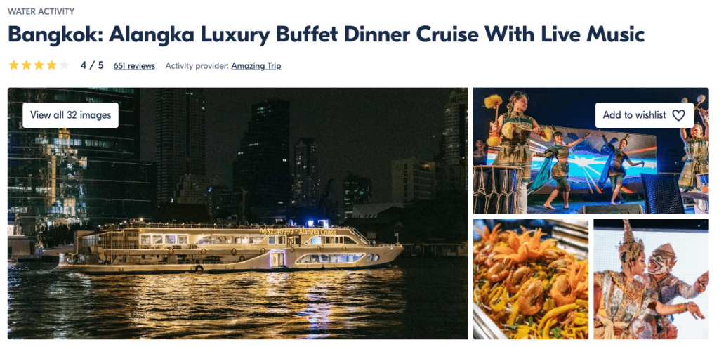 alangka-dinner-cruise-bangkok, Bangkok: Alangka Luxury Buffet Dinner Cruise 