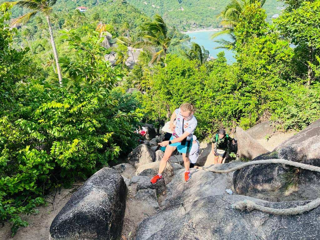 john-suwan viewpoint hiking, koh tao island, thailand